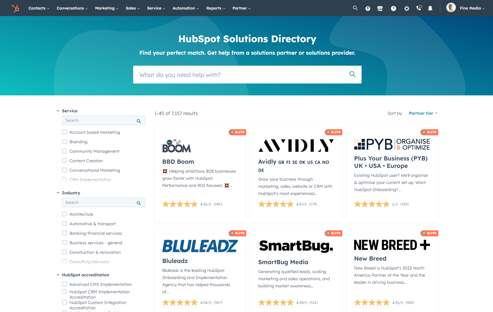 HubSpot Solutions Directory